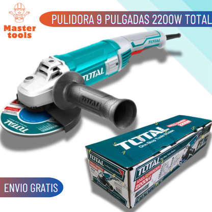 Pulidora 2200W 6600 RPM Orginal de TOTAL.