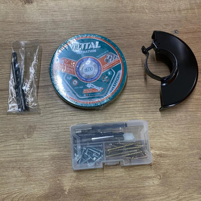 COMBO Inalámbrico TOTAL – Pulidora 1000W + Taladro 66Nm 20V 2 BATERIAS - 100% Original