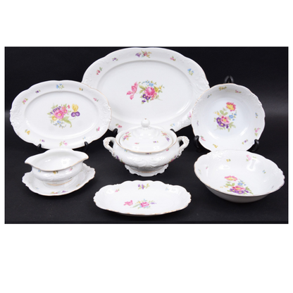 Kit Cocina KPM de Porcelana Polonesa – 111 Piezas con Detalles en Oro