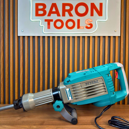 Demoledor Industrial TOTAL SDS HEX 1700W – 50J con Maletín y Cinceles