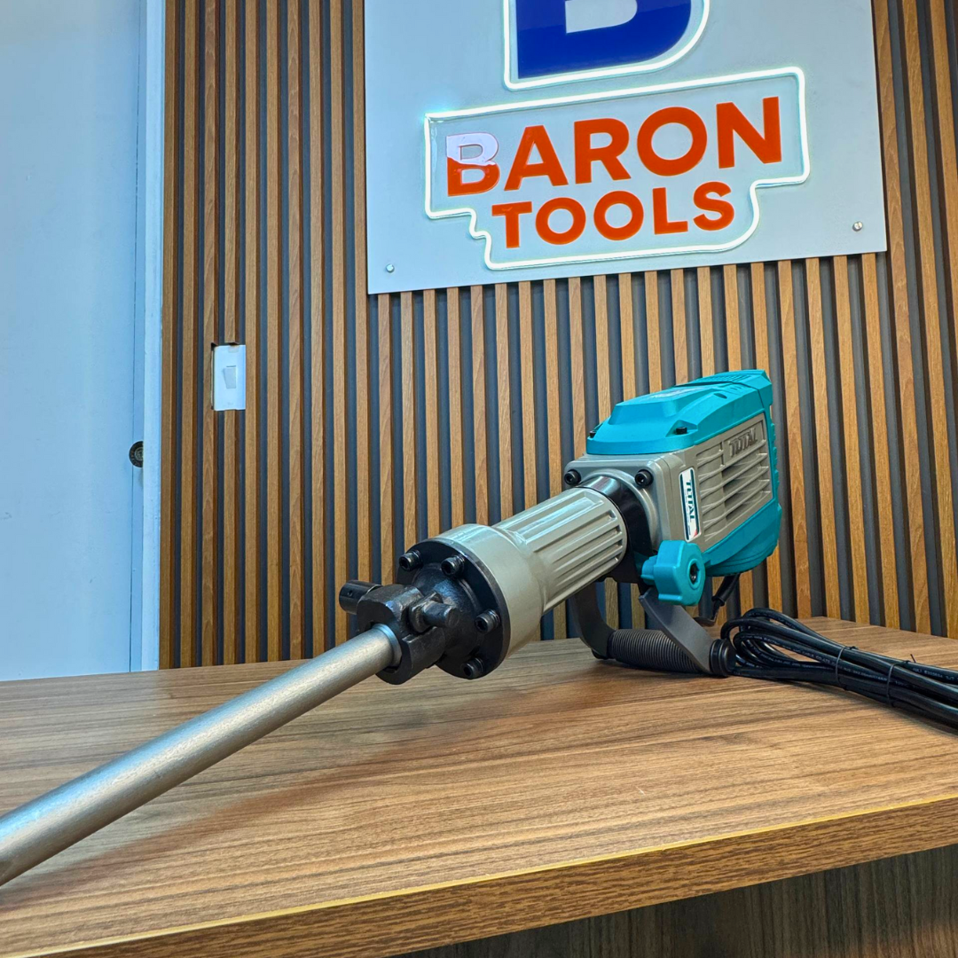 Demoledor Industrial TOTAL SDS HEX 1700W – 50J con Maletín y Cinceles