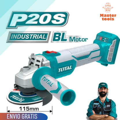 Pulidora Inalambrica 4 1/2 Industrial total 20v Original total