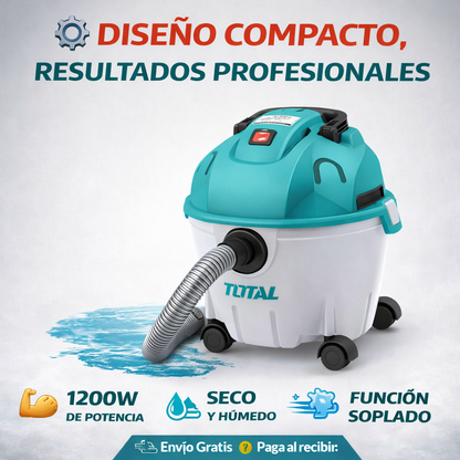 🧹💨 ASPIRADORA Y SOPLADORA TOTAL 1200W 10L – LIMPIEZA PROFESIONAL 2 EN 1 💨🧹