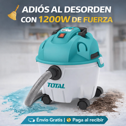 🧹💨 ASPIRADORA Y SOPLADORA TOTAL 1200W 10L – LIMPIEZA PROFESIONAL 2 EN 1 💨🧹
