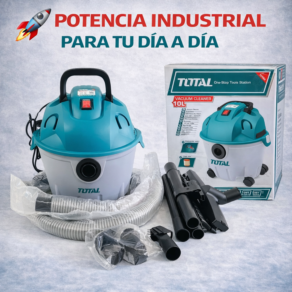 🧹💨 ASPIRADORA Y SOPLADORA TOTAL 1200W 10L – LIMPIEZA PROFESIONAL 2 EN 1 💨🧹