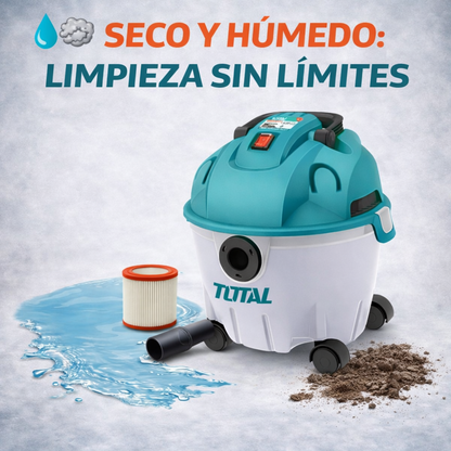 🧹💨 ASPIRADORA Y SOPLADORA TOTAL 1200W 10L – LIMPIEZA PROFESIONAL 2 EN 1 💨🧹
