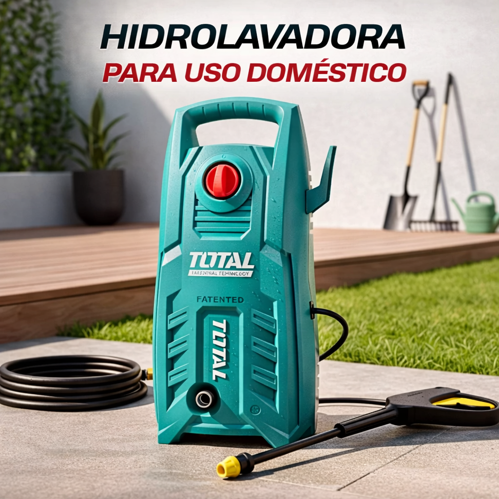 🧼💦 HIDROLAVADORA TOTAL 1600W 2030 PSI – LIMPIEZA PROFESIONAL EN CASA