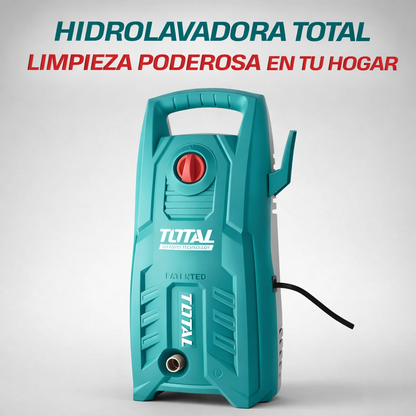 🧼💦 HIDROLAVADORA TOTAL 1600W 2030 PSI – LIMPIEZA PROFESIONAL EN CASA