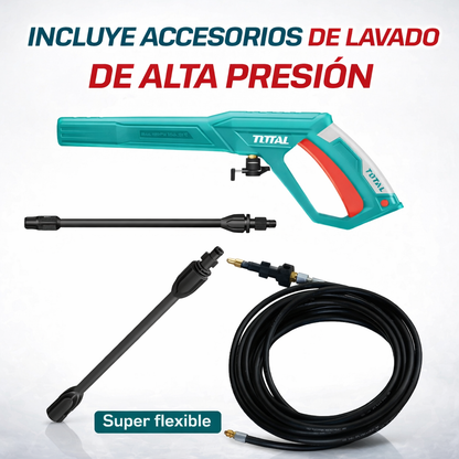 🧼💦 HIDROLAVADORA TOTAL 1600W 2030 PSI – LIMPIEZA PROFESIONAL EN CASA