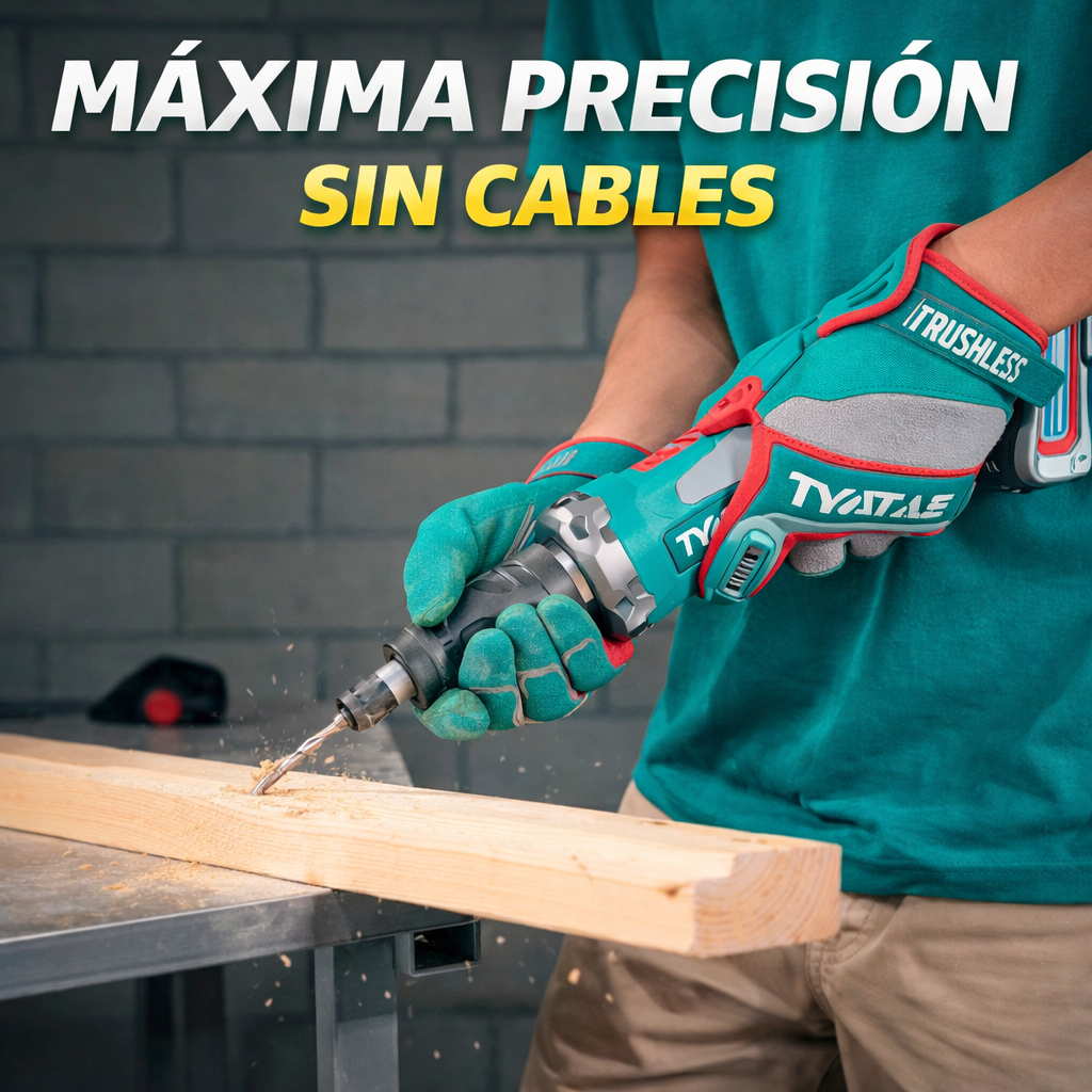 🔧 MOTO TOOL INALÁMBRICO TOTAL 20V 1/4” + BATERÍA + CARGADOR ⚡