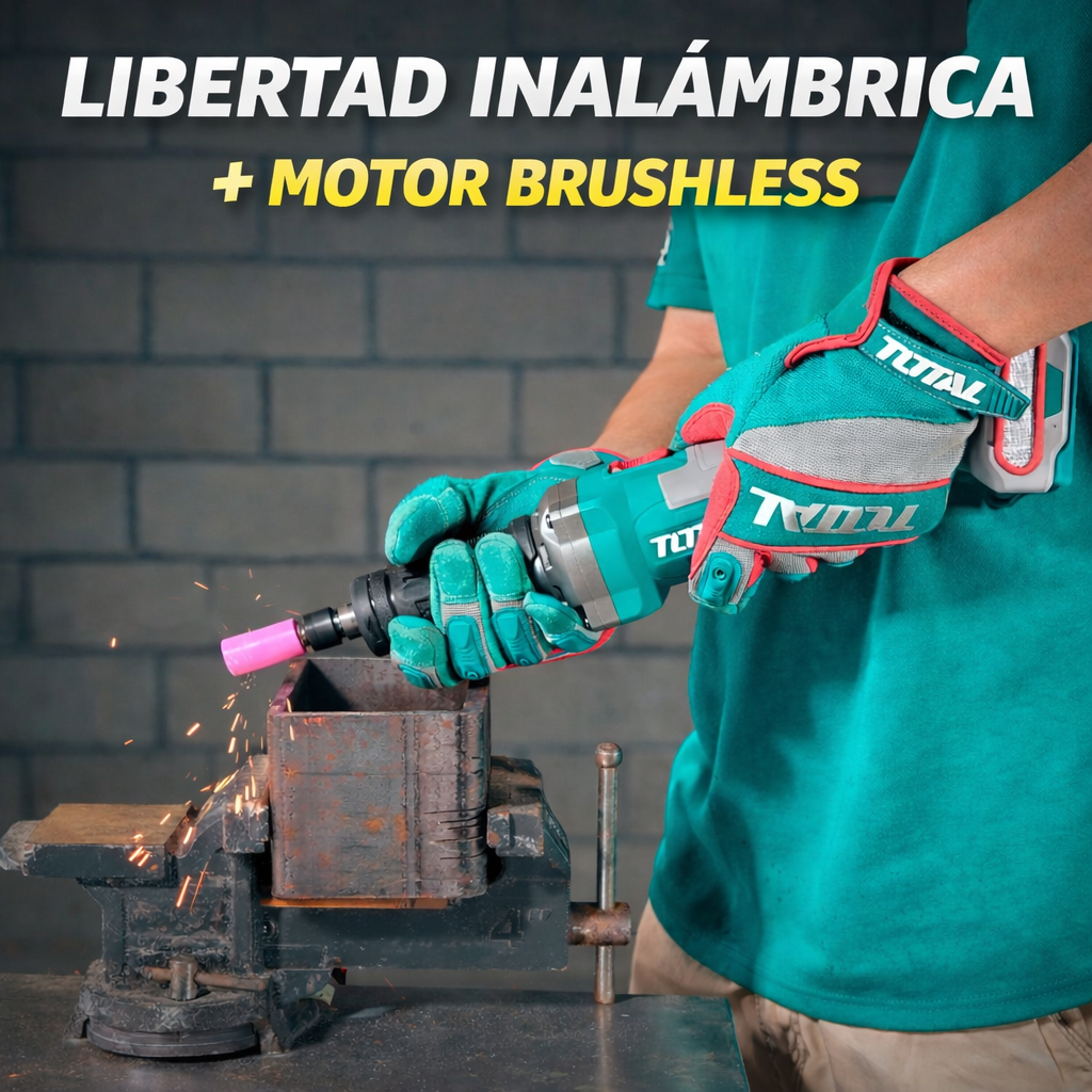 🔧 MOTO TOOL INALÁMBRICO TOTAL 20V 1/4” + BATERÍA + CARGADOR ⚡