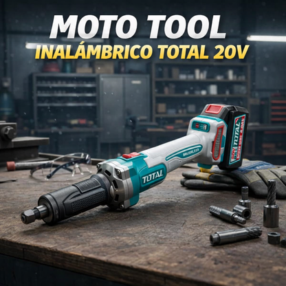 🔧 MOTO TOOL INALÁMBRICO TOTAL 20V 1/4” + BATERÍA + CARGADOR ⚡