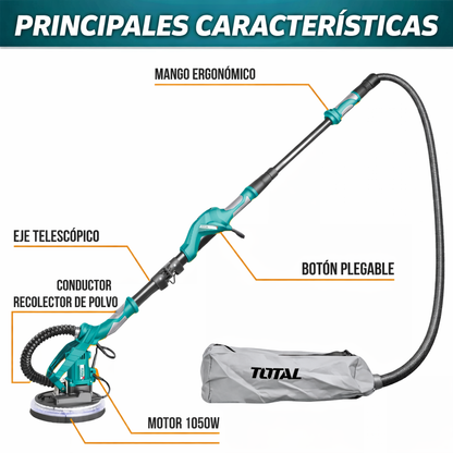 Lijadora Total 1050W ⚡️— 100% Original ✅ — 30 lijas 🎁 — 1 año garantía 🛡️