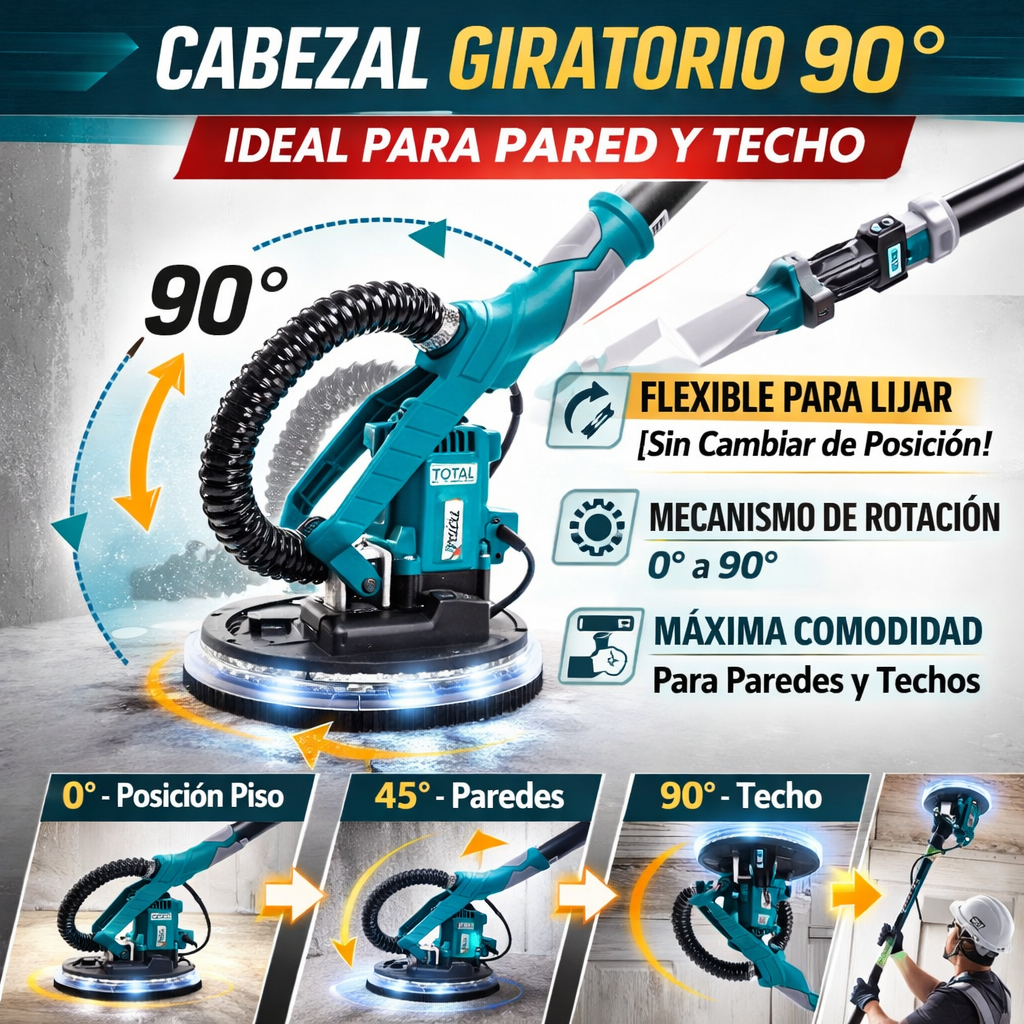 Lijadora Total 1050W ⚡️— 100% Original ✅ — 30 lijas 🎁 — 1 año garantía 🛡️