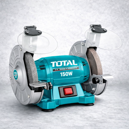 Esmeril de Banco TOTAL 6” 150W (UTBG15015) – 3450 RPM – 1 Año de Garantía
