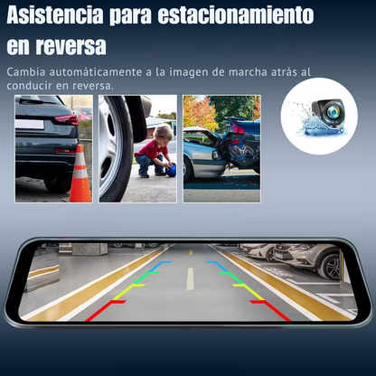 Súper Espejo Digital con Visión Nocturna y Cámara Trasera