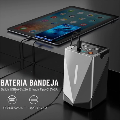 COMPRESOR PORTATIL Y ARRANCA DE BATERIA