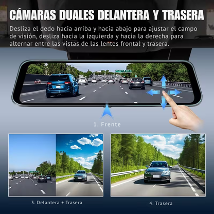 Súper Espejo Digital con Visión Nocturna y Cámara Trasera