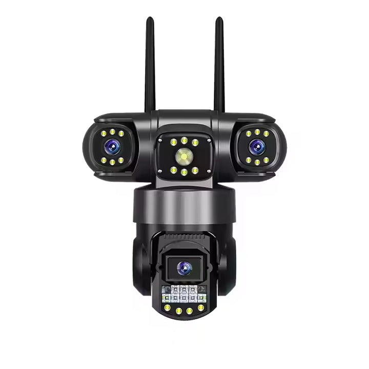Seguridad Total - Cámara 3 Lentes WIFI  Giratorios 360°