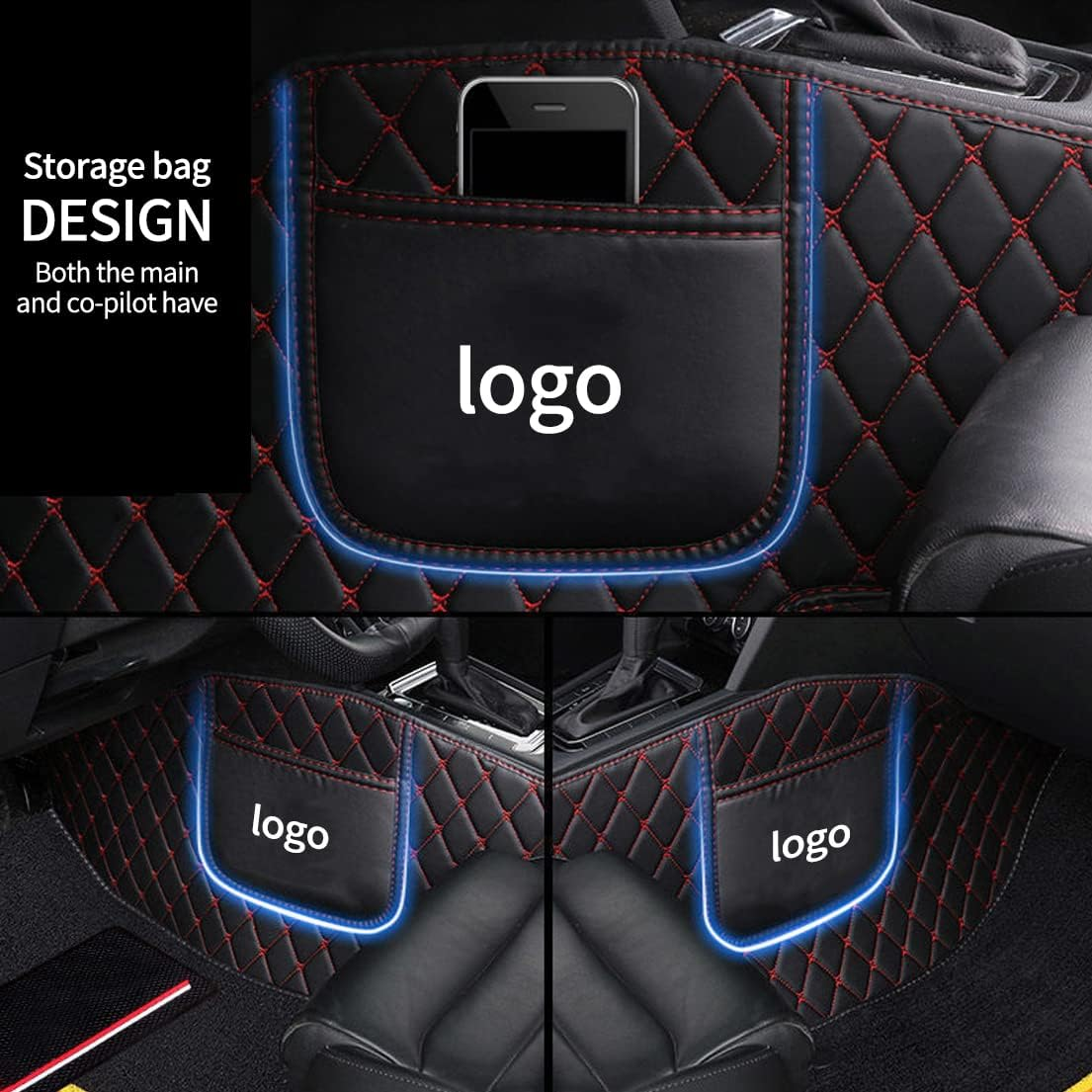 Juego de Tapetes Personalizados de Ajuste Universal – 4 Piezas