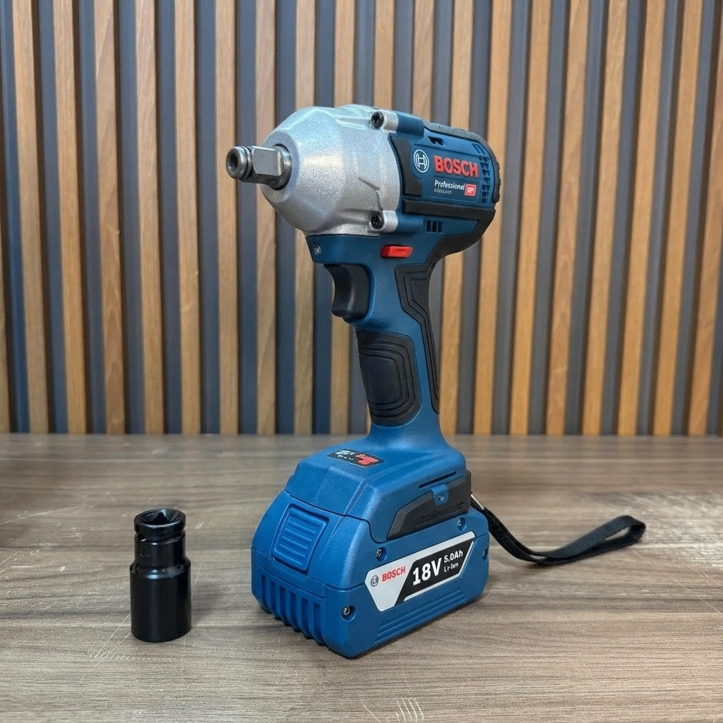 Combo BOSCH Brushless 68V 4 en 1 — Llave Impacto 350Nm + Taladro 1/2" + Pulidora 4 1/2" + Rotomartillo + 4 Baterías
