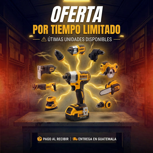 🛠️ Kit DeWalt 10 en 1 ORIGINAL + Set de 30 Brocas de REGALO 🎁