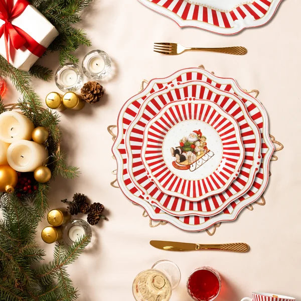 Kit Cocina Vajillas Navideñas 20/40/60 piezas