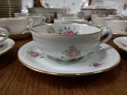 Vajilla Premium Limoges en Porcelana Blanca, 48 Piezas