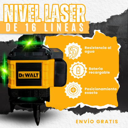 DeWalt - NIVEL LASER PRO3 DE 16 LINEAS COMPACT