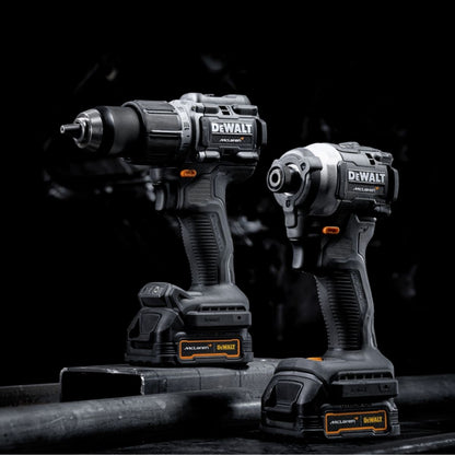 Combo DeWalt / McLaren 20V — Parafusadora + Llave de Impacto + Batería + Cargador + Maleta