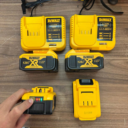 Combo DeWALT Brushless 68V 4 en 1 — Llave Impacto 350Nm + Taladro 1/2" + Pulidora 4 1/2" + Rotomartillo + 4 Baterías